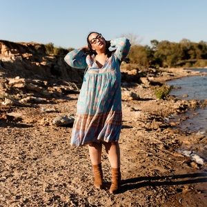 Spell Love Story Boho Dress Sky Blue 💙